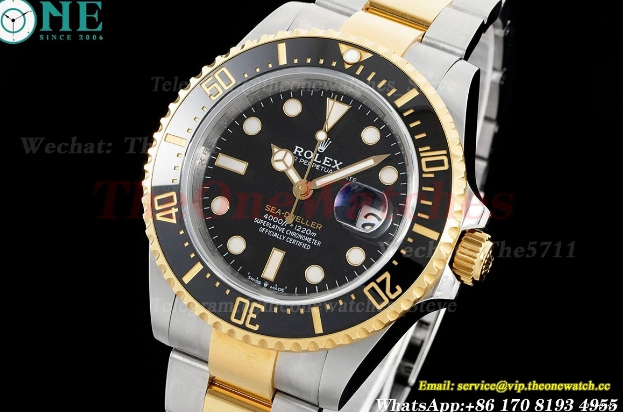 KF 126603LN 43mm Black SeaDweller YG Wrapped SS VR3235 Dot 0201